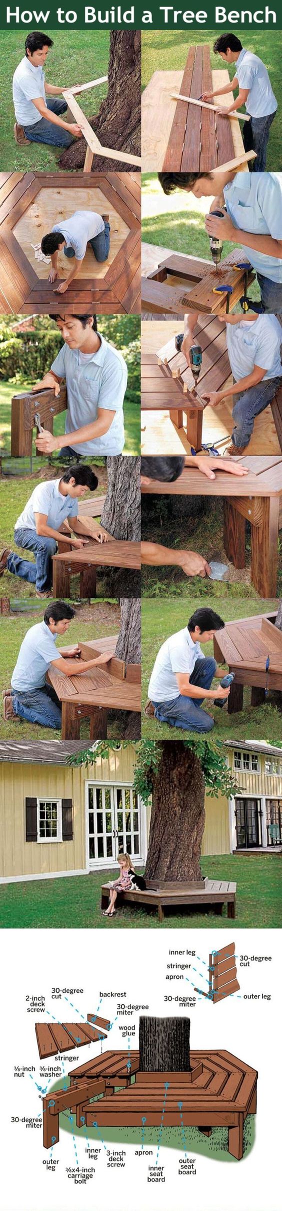 DIY树凳