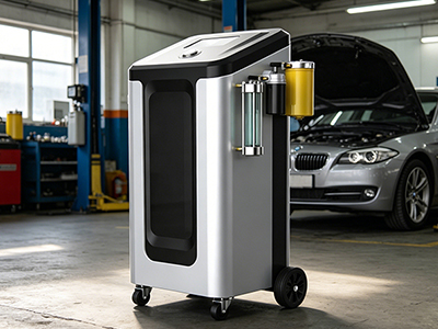 全自动润滑油免拆清洗机全案设计|壹零壹工业设计汽保设备研发全解析