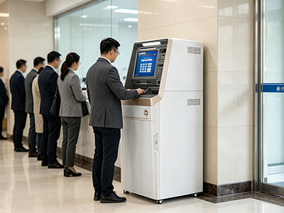 银行大堂自助服务终端全案设计：外观与结构设计深度解析