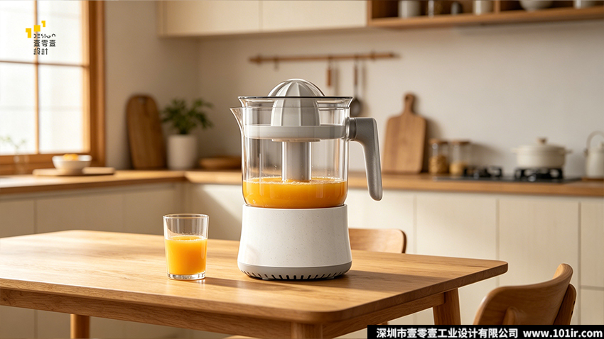 家用料理机三件套,压杆橙汁机,电动橙汁机,多功能搅拌机,家用料理机设计,壹零壹工业设计、厨房小家电设计