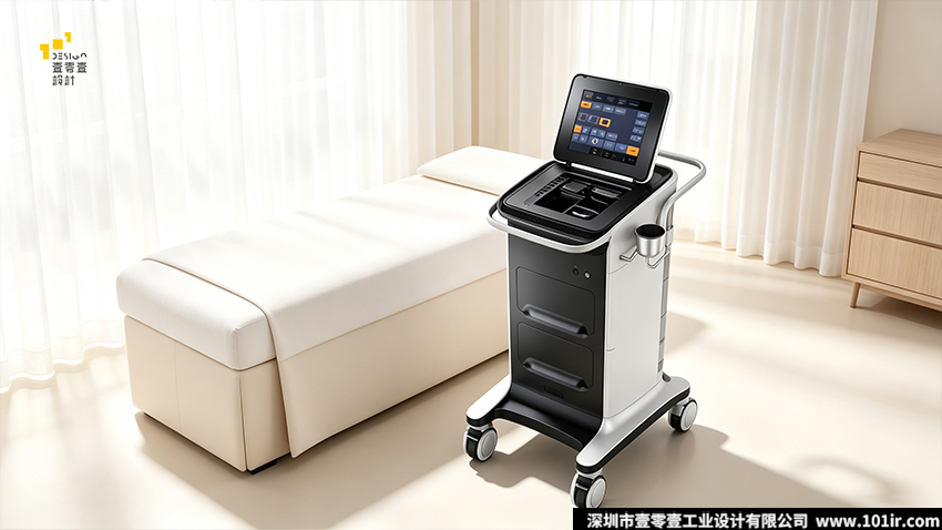 强脉冲光治疗仪,光子嫩肤仪,医美设备工业设计,立式IPL治疗仪,医疗美容设备结构设计,医美光电设备外观设计,壹零壹工业设计