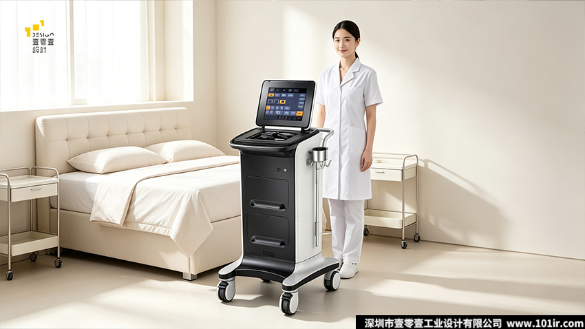 强脉冲光治疗仪,光子嫩肤仪,医美设备工业设计,立式IPL治疗仪,医疗美容设备结构设计,医美光电设备外观设计,壹零壹工业设计