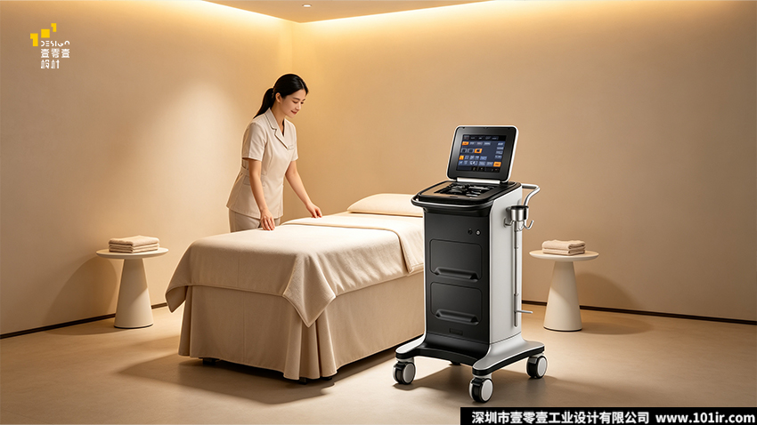 强脉冲光治疗仪,光子嫩肤仪,医美设备工业设计,立式IPL治疗仪,医疗美容设备结构设计,医美光电设备外观设计,壹零壹工业设计