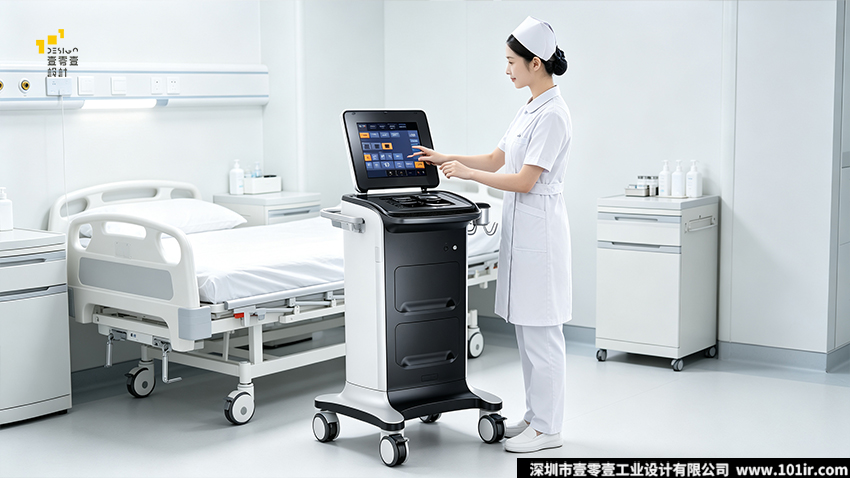 强脉冲光治疗仪,光子嫩肤仪,医美设备工业设计,立式IPL治疗仪,医疗美容设备结构设计,医美光电设备外观设计,壹零壹工业设计