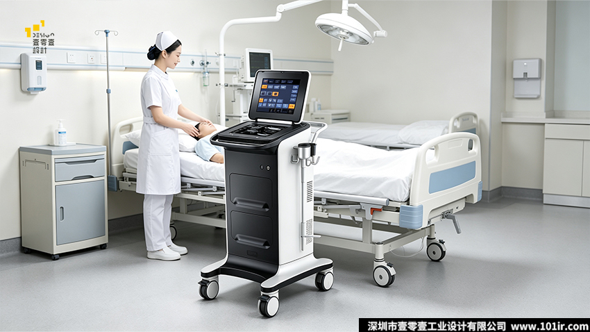 强脉冲光治疗仪,光子嫩肤仪,医美设备工业设计,立式IPL治疗仪,医疗美容设备结构设计,医美光电设备外观设计,壹零壹工业设计