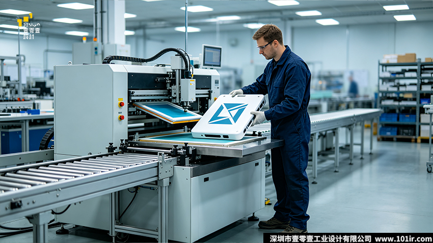 丝印移印镭雕区别,产品logo印刷工艺,表面标识工艺选型,工业设计CMF工艺,塑胶外壳logo加工,金属产品镭雕,logo工艺耐久性对比