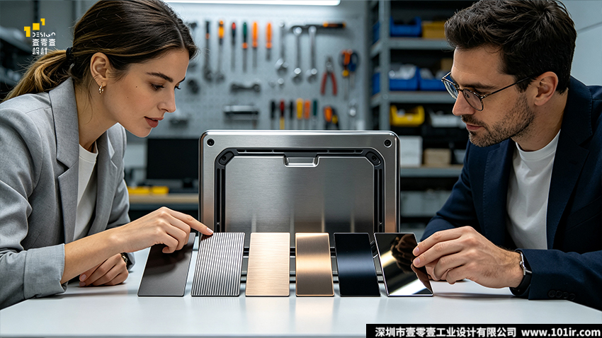 金属外壳表面处理,喷砂工艺,拉丝工艺,阳极氧化工艺,电泳工艺,PVD物理气相沉积,工业设计,表面处理选型