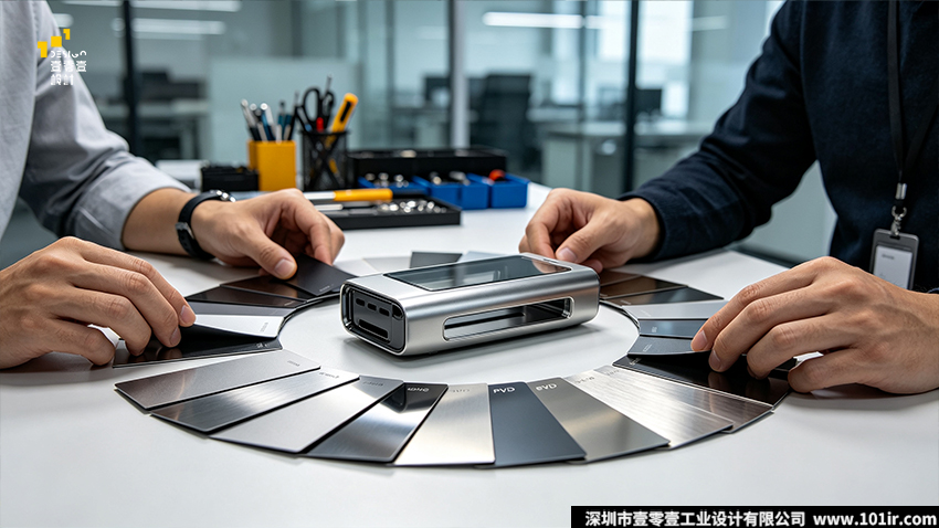 金属外壳表面处理,喷砂工艺,拉丝工艺,阳极氧化工艺,电泳工艺,PVD物理气相沉积,工业设计,表面处理选型
