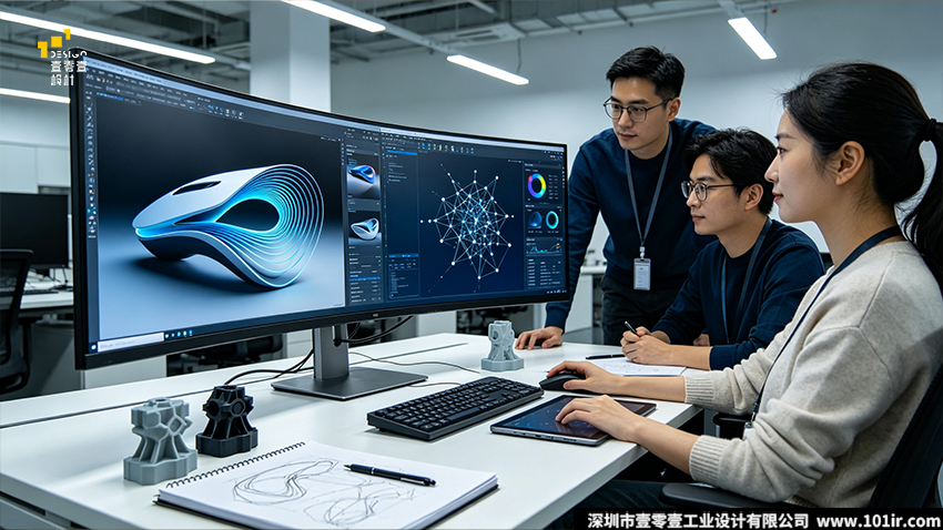 AI工业设计,生成式AI概念设计,AI结构优化,CMF智能设计,人机协同工业设计,拓扑优化,工业设计智能化,AIGC赋能设计