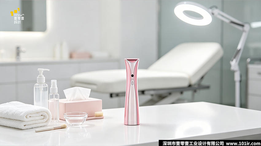 纳米喷雾美容仪,便携美容仪器,工业设计,产品外观设计,产品结构设计,人体工学设计,压电雾化结构,个护电器设计