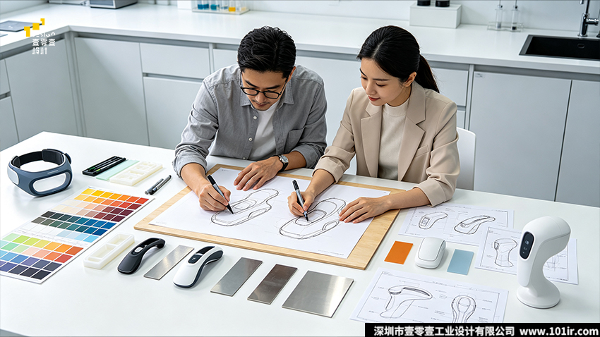 工业设计流程,外观方案设计,概念草图,三维建模,产品渲染,CMF设计,外观方案定型,工业设计科普
