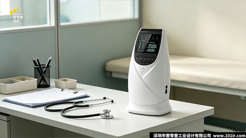 高电位治疗仪,家用高电位治疗仪,医疗器械外观设计,工业设计,结构设计,适老化设计,居家医疗设备,壹零壹工业设计