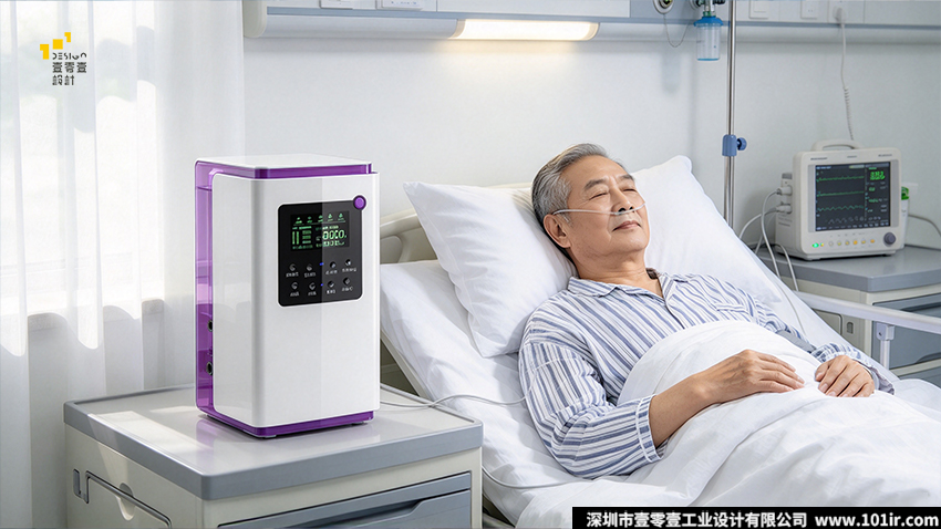 高电位治疗仪设计,家用高电位治疗仪外观设计,医疗器械结构设计,壹零壹工业设计,电位治疗设备CMF设计,立式高电位治疗仪,医疗产品工业设计,家用康养设备设计