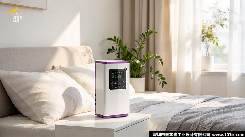 高电位治疗仪设计,家用高电位治疗仪外观设计,医疗器械结构设计,壹零壹工业设计,电位治疗设备CMF设计,立式高电位治疗仪,医疗产品工业设计,家用康养设备设计