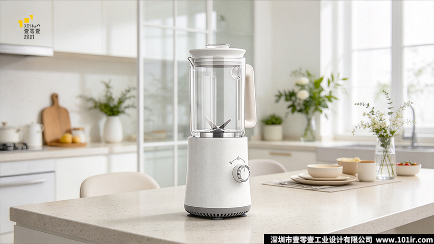 榨汁料理机设计,家用料理机外观设计,料理机结构设计,Tritan材质料理机,壹零壹工业设计,小型立式榨汁机,厨房小家电工业设计,料理机散热减震结构